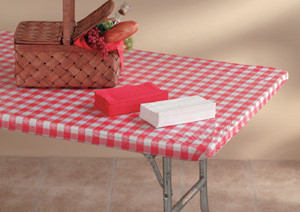 Kwik-Covers 2496-Rw 24 Inch X 96 Inch Kwik-Cover- Red Gingham- Pack of 25
