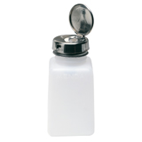 TAKE-ALONG- LOCKING- NATURAL SQUARE HDPE- 6 OZ Dispensing Bottle