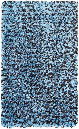 Picture of The Rug Market 02260D SHAGGY RAGGY BLUE/BROWN AREA RUG 4&apos;7&apos;&apos; x 7&apos;7&apos;&apos;
