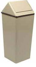 Swing top hamper and top- almond