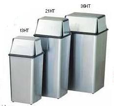 Push top hamper and top- stainless steel