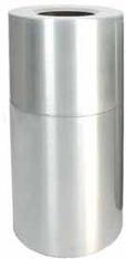 Aluminum receptacle- silver vein- with plastic liner