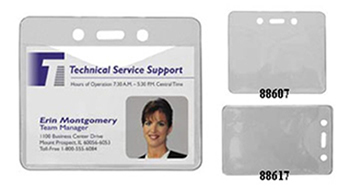 C-Line Products Inc  Heavy Duty Badge Holder Horizontal