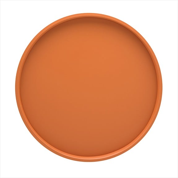 Picture of Kraftware 14830 B.C. Spicy Orange 14 Inch Round Serving Tray