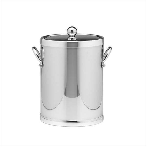 Picture of Kraftware 70042 Polished Chrome 5 Quart Ice Bucket With Metal Side Handles