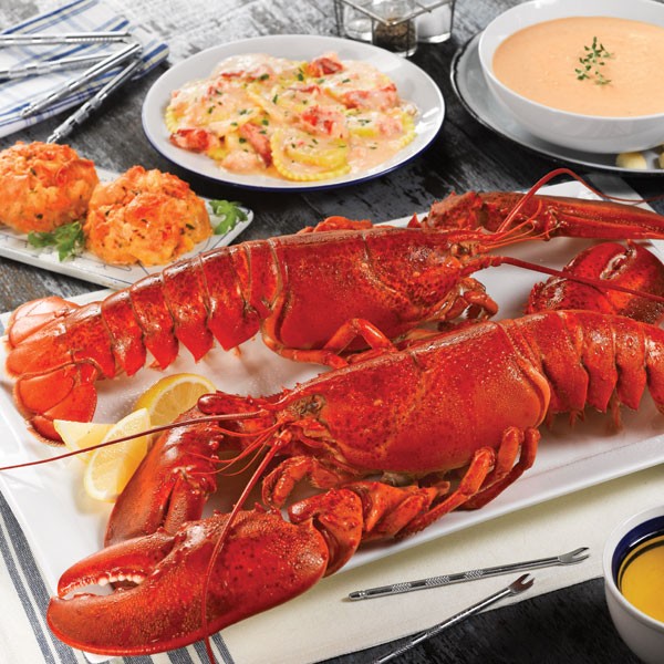 Picture of Lobster Gram LICGR2H LOBSTERLICIOUS GRAM DINNER FOR TWO WITH 1.5 LB LOBSTERS