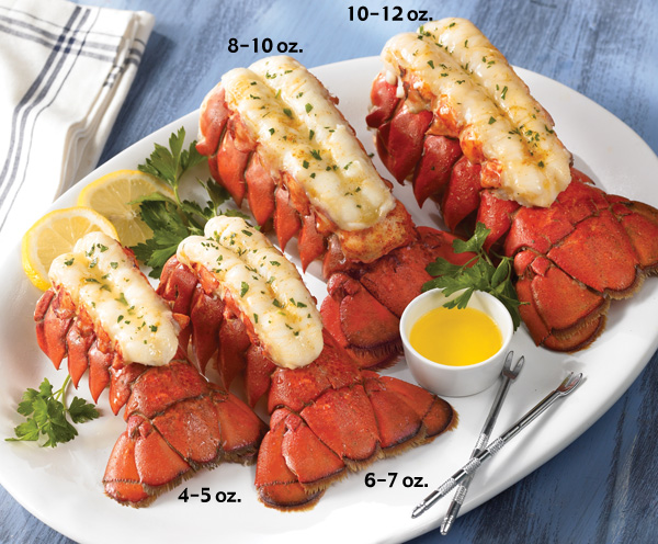 Picture of Lobster Gram M8T10 TEN 8-10 OZ MAINE LOBSTER TAILS