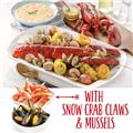 Lobster Gram BSGR4Q BOSTON PARTY GRAM DINNER FOR FOUR WITH 1.25 LB LOBSTERS Lobster Gram BSGR4Q BOSTON PARTY GRAM DINNER FOR FOUR WITH 1.25 LB LOBSTERS