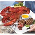 Lobster Gram STGR4J SURF & TURF GRAM DINNER FOR FOUR WITH 1.5 LB LOBSTERS Lobster Gram STGR4J SURF & TURF GRAM DINNER FOR FOUR WITH 1.5 LB LOBSTERS