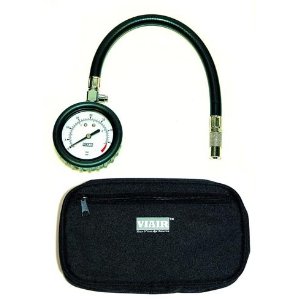 VIAIR 2.5" Tire Gauge Kit 0-15 PSI with Hose and Storage Pouch (90059)