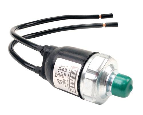 Sealed Pressure Switch, 1/8" M NPT Port, 16 GA Lead Wires (140 PSI On, 175 PSI Off)