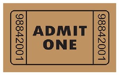 Picture of Home &amp; More 72012 Admit One Vinyl Back Mat 18 X 30 Inches