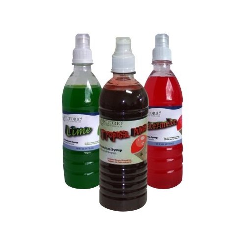 Picture of VKP Brands VKP1107 3-Pack Shaved Ice And Snow Cone Syrups - Summer Flavors