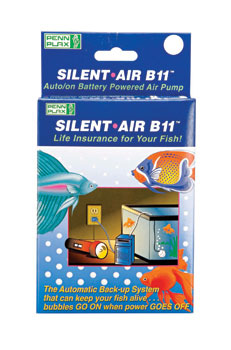 Picture of Penn Plax SAB11 Silent-Air B11 Auto/On Battery Operated Air Pump