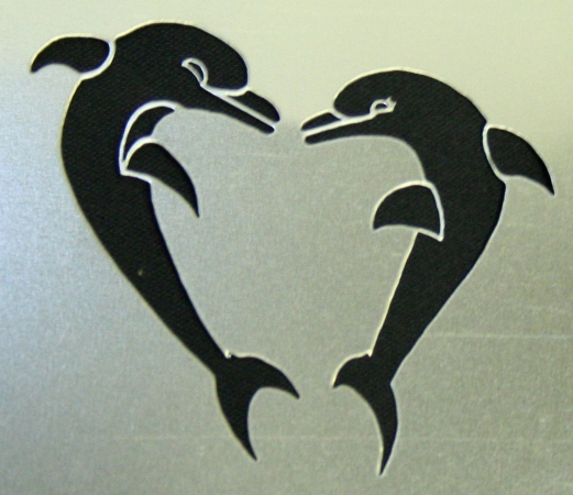 Picture of Costumes For All Occasions Fp93 Stencil Heart Shapd Dolphins