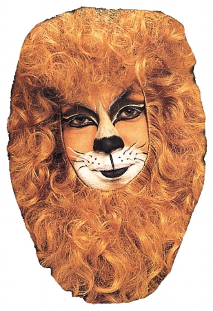 Picture of Costumes For All Occasions Ab129 Lion Face Mask Hair Piece