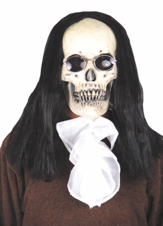 Picture of Costumes For All Occasions Mr031044 Goth Skull Dlx Mask W Hair