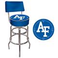 Air Force Padded Bar Stool With Back Air Force Padded Bar Stool With Back