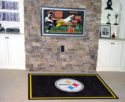 Picture of Fanmats 06319 Nfl - Pittsburgh Steelers 5 X 8 Rug