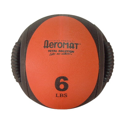 Picture of Aeromat 35131 Dual Grip Power Med Ball- Black- Red