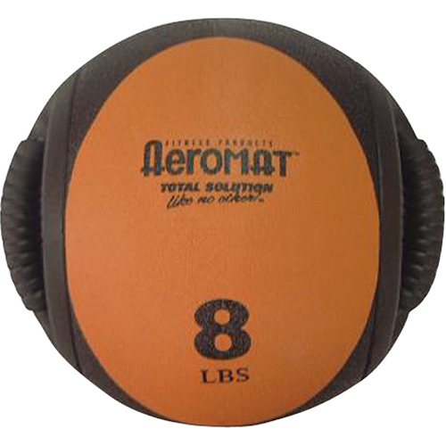 Picture of Aeromat 35132 Dual Grip Power Med Ball- Black- Orange