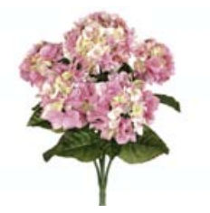 Picture of  FBH335-PK 22 in. Pink Hydrangea Bush X5- Case of 6