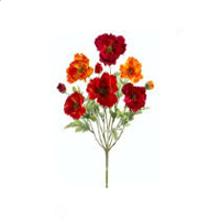 Picture of  FBP974-RE-OR 18 in. Small Red-Orange Poppy Bush X9- Case of 12