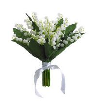 Picture of  FBQ121-CR 10 in. Lily of The Valley Bouquet Cream- Pack of 6