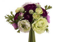 Picture of  FBQ368-PU-GR 9 in. Ranunculus Bouquet Purple-Green- Pack of 6