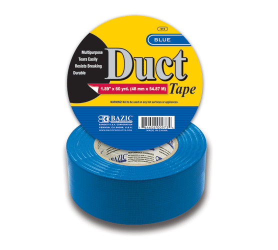 Picture of BAZIC 973  1.88&quot; X 60 Yards Blue Duct Tape Pack of 12