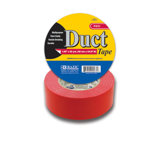 Picture of BAZIC 975 1.88&quot; X 60 Yards Red Duct Tape Pack of 12