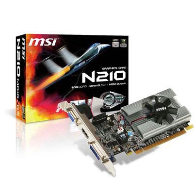 Picture of MSI Video N210-MD1G/D3 GeForce 210 1GB DDR3