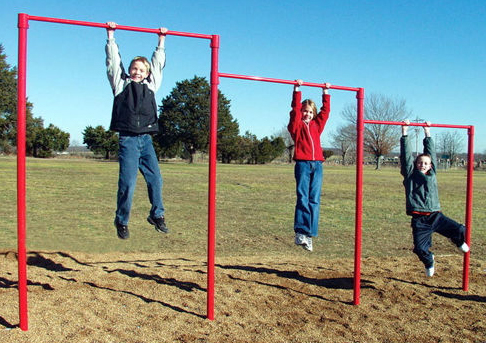 Picture of Sport Play 501-876 Triple Horizontal Bar - Galvanized