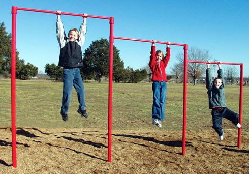 Picture of Sport Play 501-876P Triple Horizontal Bar - Painted