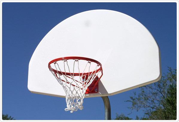 Picture of Sport Play541-614 Bent Post Basketball Backstop