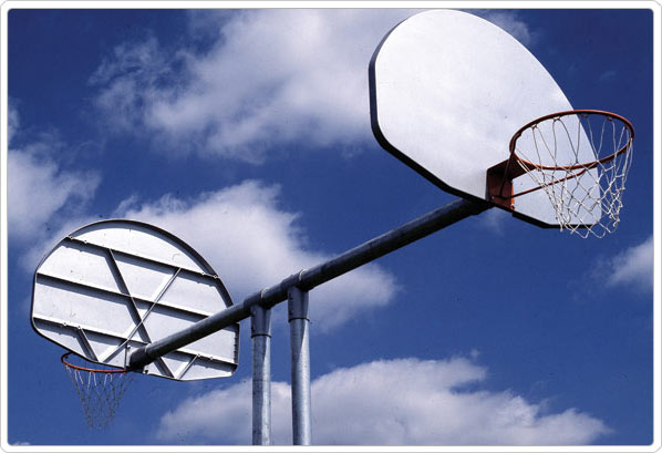 Picture of Sport Play 541-864 Double Basketball Backstop