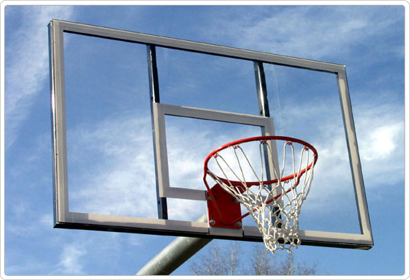 Picture of Sport Play 541-916 Heavy Duty Bent Post Basketball Backstop