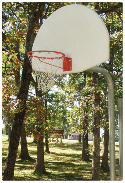 Picture of Sport Play 541-924 Reinforced Bent Post Basketball Backstop