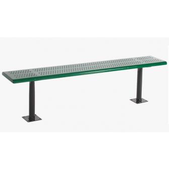 Picture of Sports Play 601-685 6&apos; Standard Bench without Back - Beveled Corner Perforated Steel