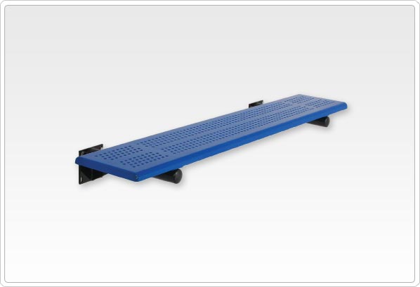 Picture of Sports Play 601-696 15&apos; Team Bench wtihout Back - Beveled Edge Perforated Steel