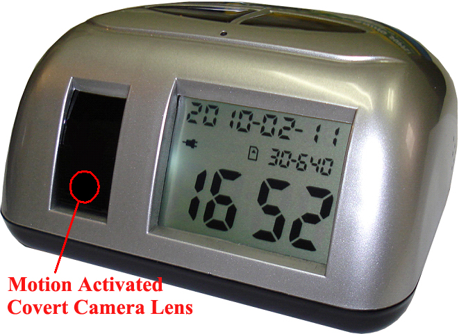 Picture of Unipride KL213S Securix Motion Activated Hidden Camcorder Clock