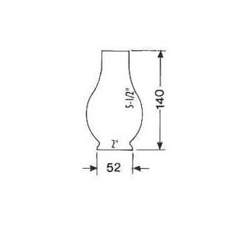 Picture of Weems and Plath 01135C Chimney LG01140 for 8917 1&apos;&apos; Top Opening