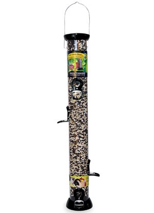 Picture of Droll Yankees Inc CC24S Sunflower Clever Clean 24 Inch Sunflower Feeder - Onyx