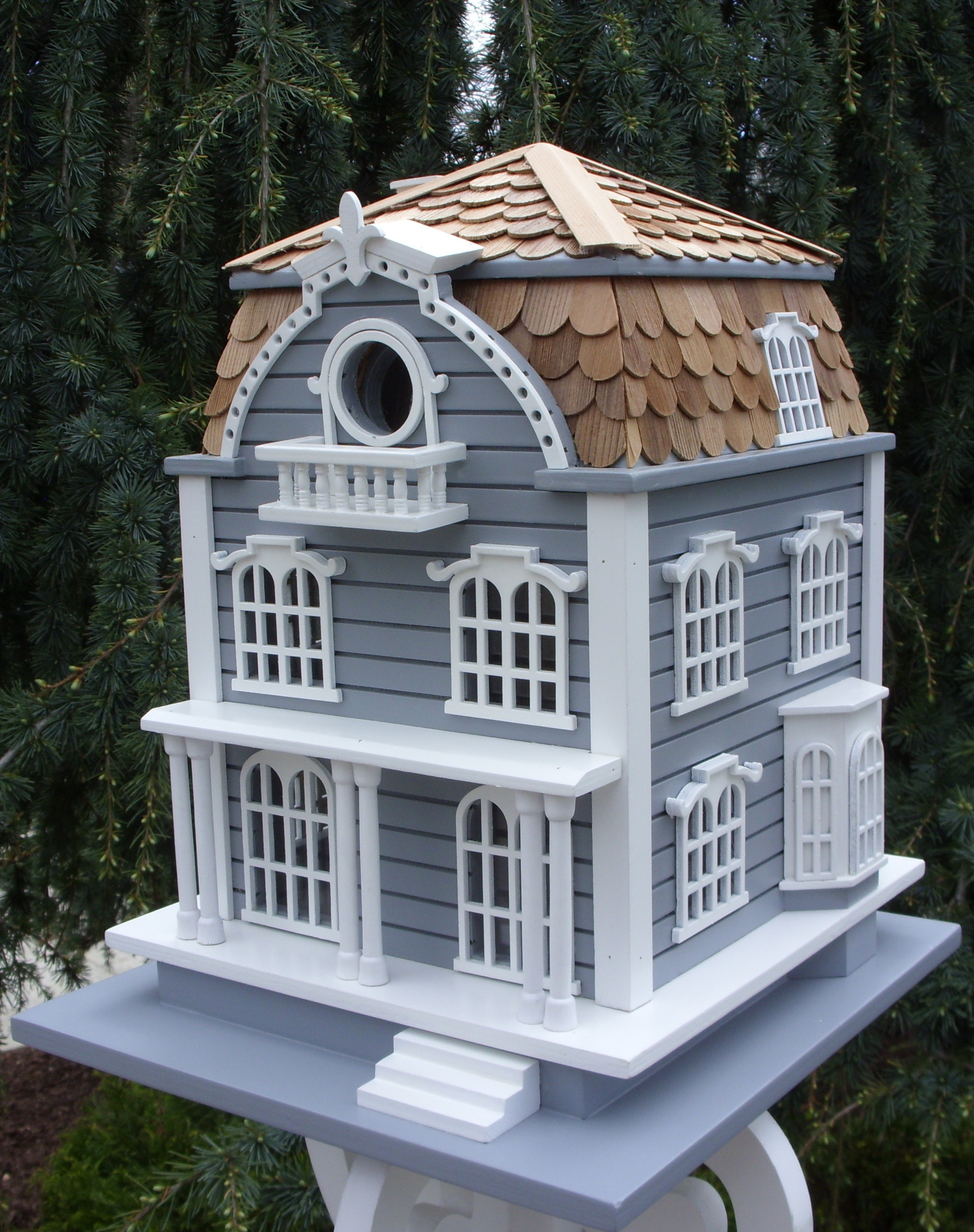 Picture of Home Bazaar HB-2031 Sag Harbor Birdhouse - Signature Series Blue with Mansard Roof