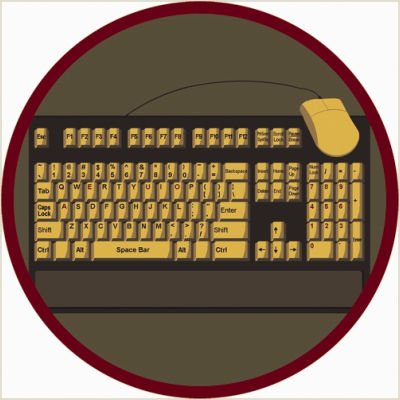 Keyboard Connection Brown 7 ft.7 in. Round  WearOn Nylon Machine Tufted- Cut Pile Educational Rug