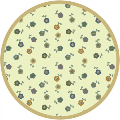 1536E-02 Awesome Blossom Soft 7 ft.7 in. Round WearOn Nylon Machine Tufted- Cut Pile Just for Kids Rug