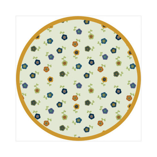 1536E-01 Awesome Blossom Bold 7 ft.7 in. Round  WearOn Nylon Machine Tufted- Cut Pile Just for Kids Rug
