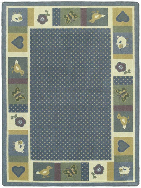 Seeing Spots Soft 5 ft.4 in. x 7 ft.8 in.  WearOn Nylon Machine Tufted- Cut Pile Just for Kids Rug