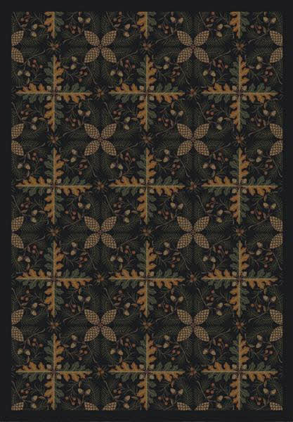 Picture of Joy Carpets 1516B-01 Tahoe Black 3 ft.10 in. x 5 ft.4 in.  WearOn Nylon Machine Tufted- Cut Pile Nature Rug