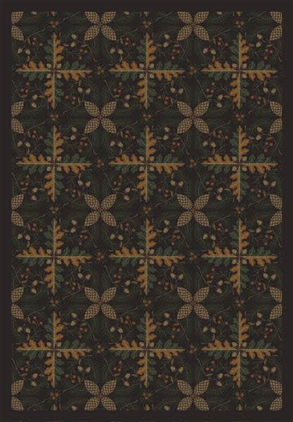 Picture of Joy Carpets 1516B-02 Tahoe Dark Timber 3 ft.10 in. x 5 ft.4 in.  WearOn Nylon Machine Tufted- Cut Pile Nature Rug
